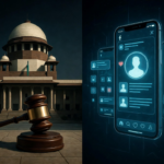 Digital illustration and news graphic addressing the controversy over whether the CJI called unemployed youth cockroaches during the Supreme Court hearing.