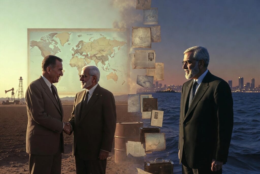 How America and Iran Went From Allies to Bitter Rivals, illustrating the history of US-Iran relations from Cold War allies to geopolitical rivals.